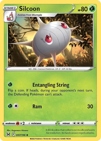 Image for Silcoon (007/196) (SWSH11: Lost Origin) - Pokemon