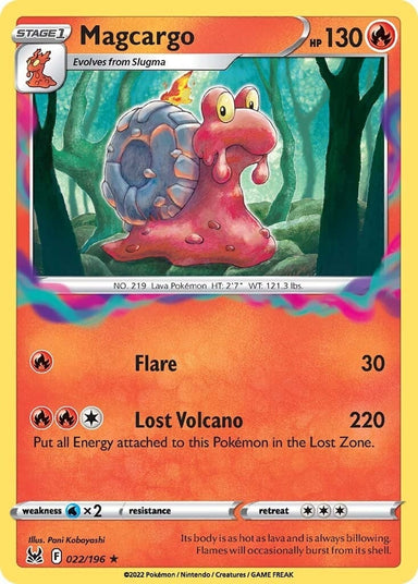 Image for Magcargo (022/196) (SWSH11: Lost Origin) - Pokemon