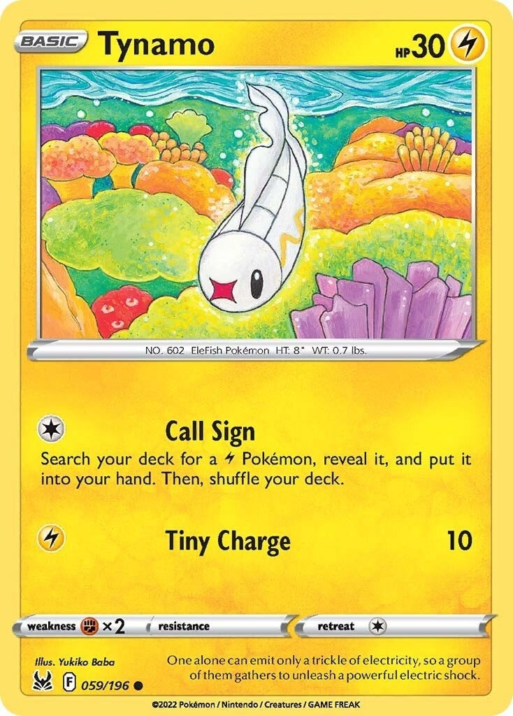 Image for Tynamo (059/196) (SWSH11: Lost Origin) - Pokemon