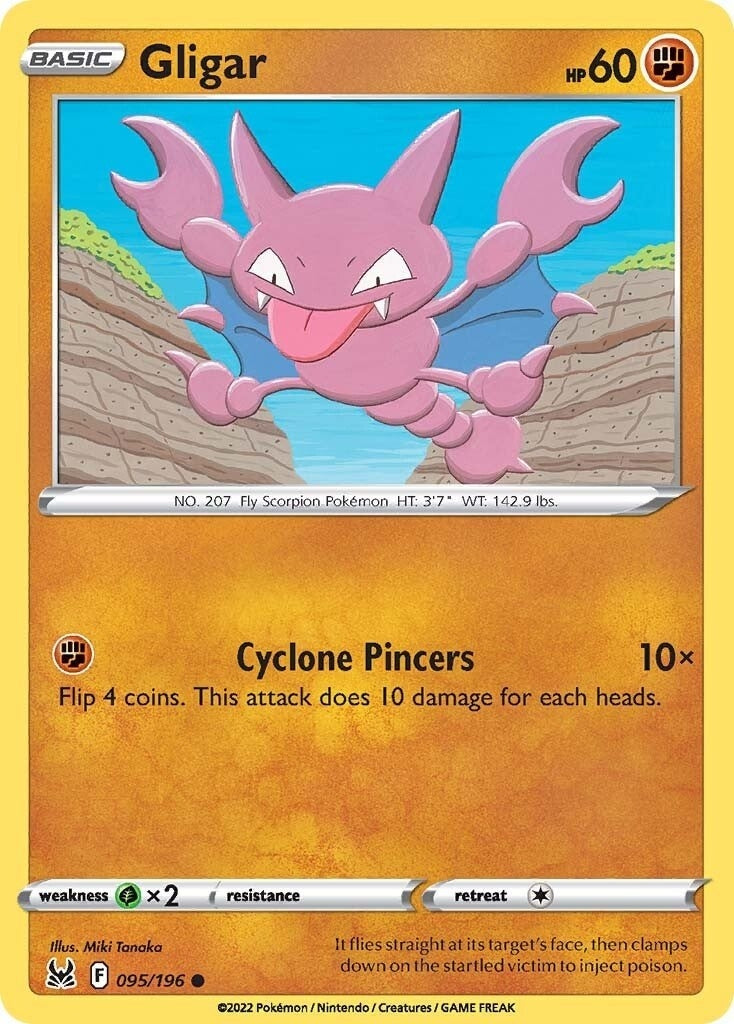 Image for Gligar (095/196) (SWSH11: Lost Origin) - Pokemon