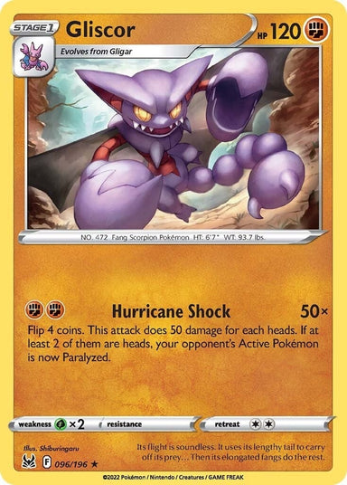 Image for Gliscor (096/196) (SWSH11: Lost Origin) - Pokemon