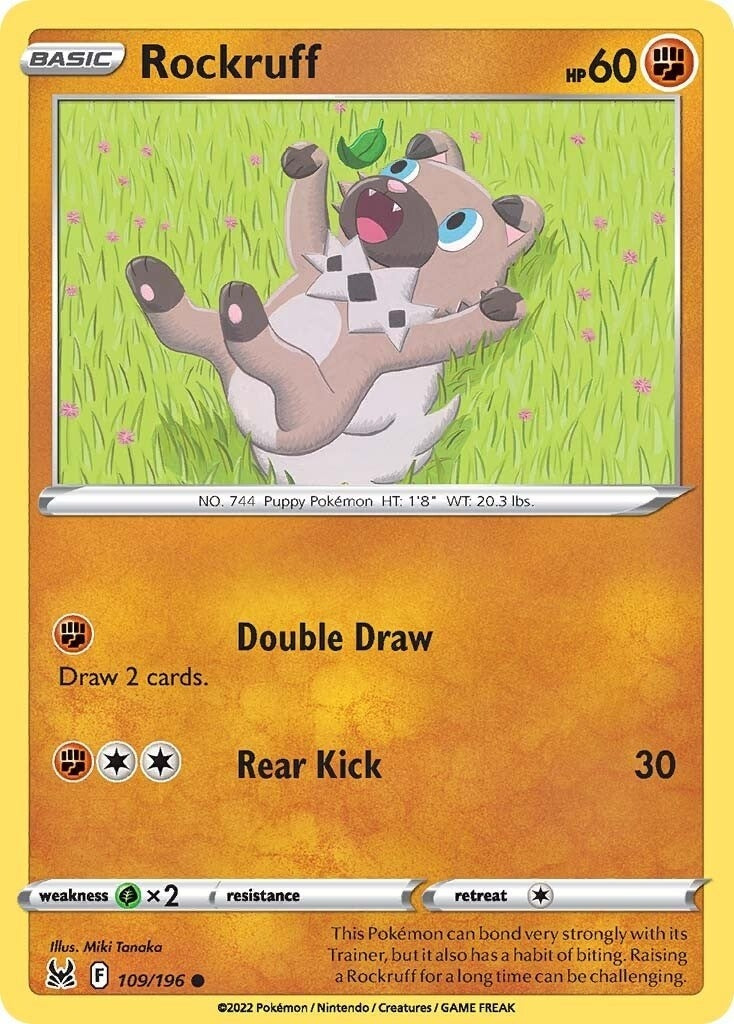 Image for Rockruff (109/196) (SWSH11: Lost Origin) - Pokemon