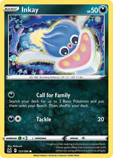 Image for Inkay (121) (121/196) (SWSH11: Lost Origin) - Pokemon