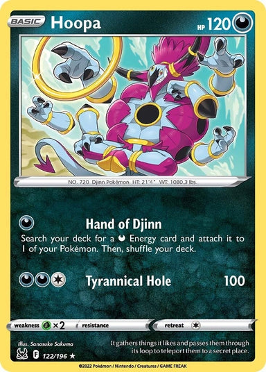 Image for Hoopa (122/196) (SWSH11: Lost Origin) - Pokemon