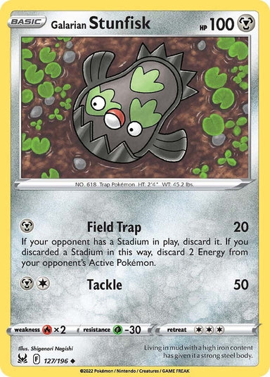 Image for Galarian Stunfisk (127/196) (SWSH11: Lost Origin) - Pokemon