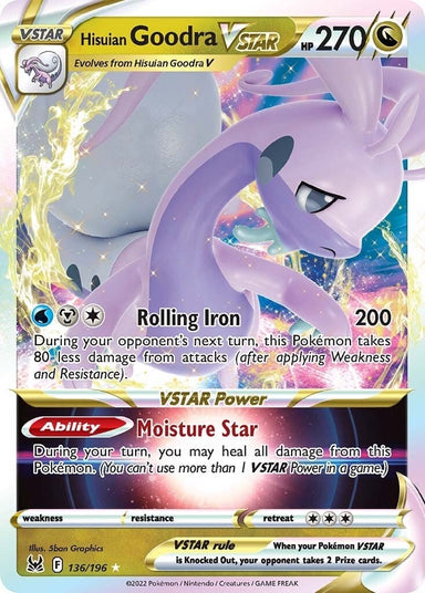 Image for Hisuian Goodra VSTAR (136/196) (SWSH11: Lost Origin) - Pokemon