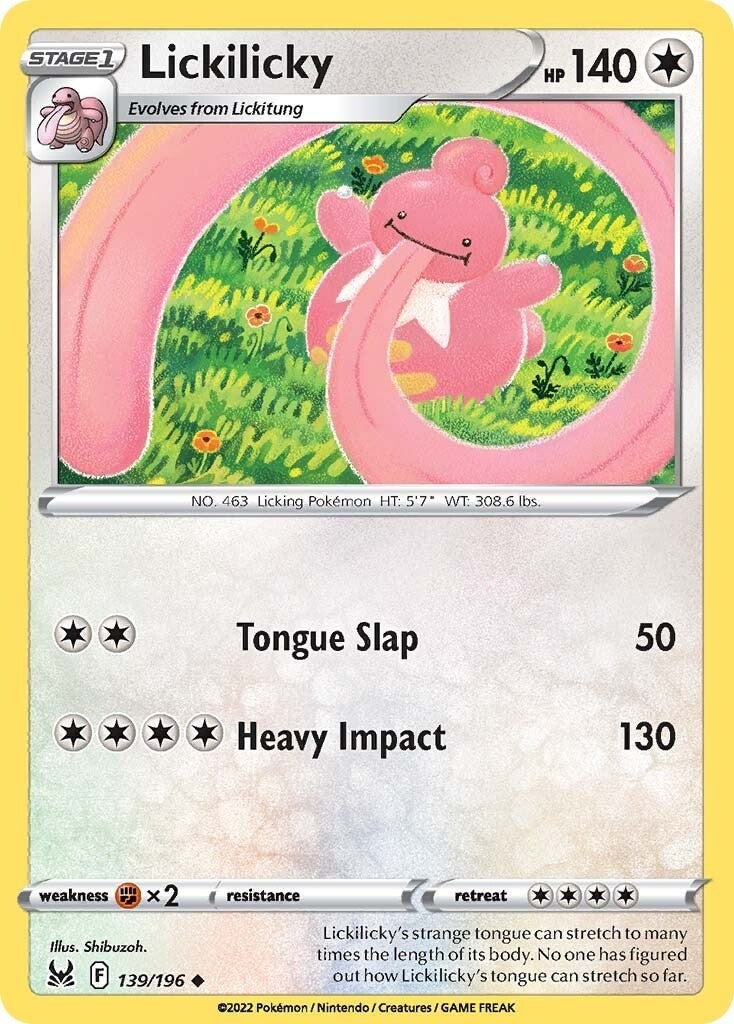 Image for Lickilicky (139/196) (SWSH11: Lost Origin) - Pokemon