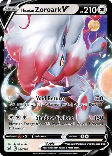 Image for Hisuian Zoroark V (146/196) (SWSH11: Lost Origin) - Pokemon
