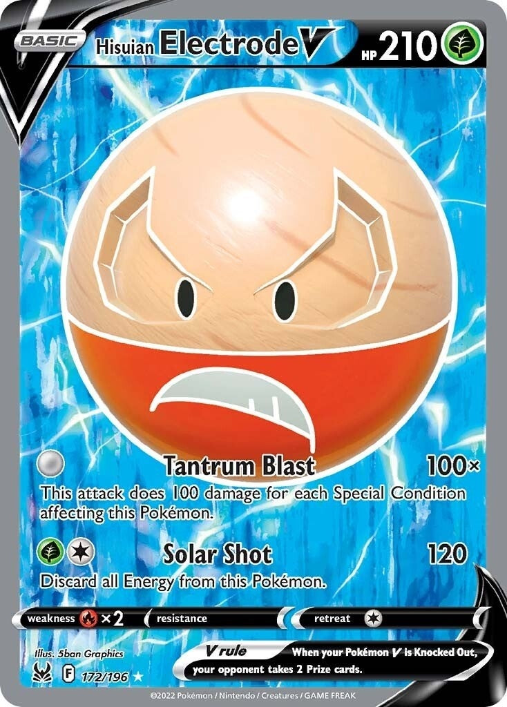 Image for Hisuian Electrode V (Full Art) (172/196) (SWSH11: Lost Origin) - Pokemon