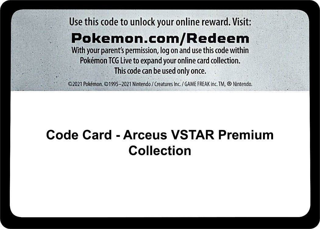 Image for Code Card - Arceus VSTAR Premium Collection (SWSH11: Lost Origin) - Pokemon
