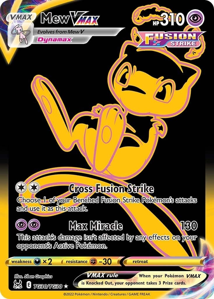 Image for Mew VMAX (Secret) (TG30/TG30) (SWSH11: Lost Origin Trainer Gallery) - Pokemon