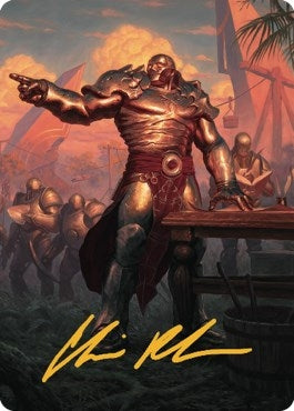 Image for Karn, Living Legacy Art Card (1/81) (Gold-Stamped Signature) (1) - Magic: The Gathering
