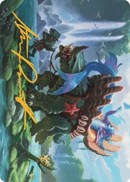 Image for Vodalian Mindsinger Art Card (Gold-Stamped Signature) (21) - Magic: The Gathering