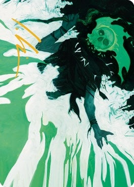 Image for Bone Splinters Art Card (Gold-Stamped Signature) (22) - Magic: The Gathering