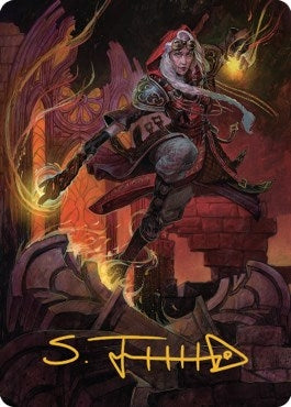 Image for Jaya, Fiery Negotiator Art Card (35/81) (Gold-Stamped Signature) (35) - Magic: The Gathering