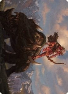 Image for Meria's Outrider Art Card (37) - Magic: The Gathering