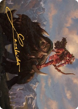 Image for Meria's Outrider Art Card (Gold-Stamped Signature) (37) - Magic: The Gathering