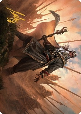 Image for Hazezon, Shaper of Sand Art Card (Gold-Stamped Signature) (46) - Magic: The Gathering