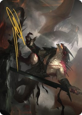 Image for Rivaz of the Claw Art Card (Gold-Stamped Signature) (53) - Magic: The Gathering