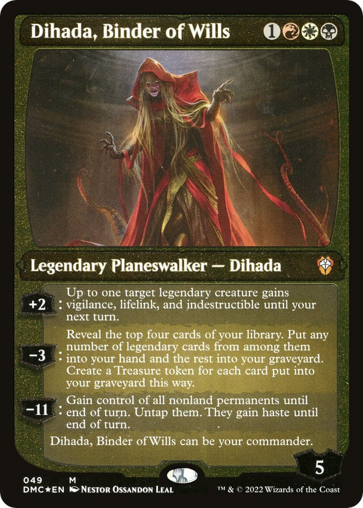 Image for Dihada, Binder of Wills (Display Commander) - Thick Stock (49) - Magic: The Gathering