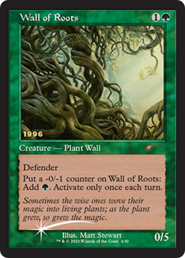 Image for Wall of Roots (4) - Magic: The Gathering