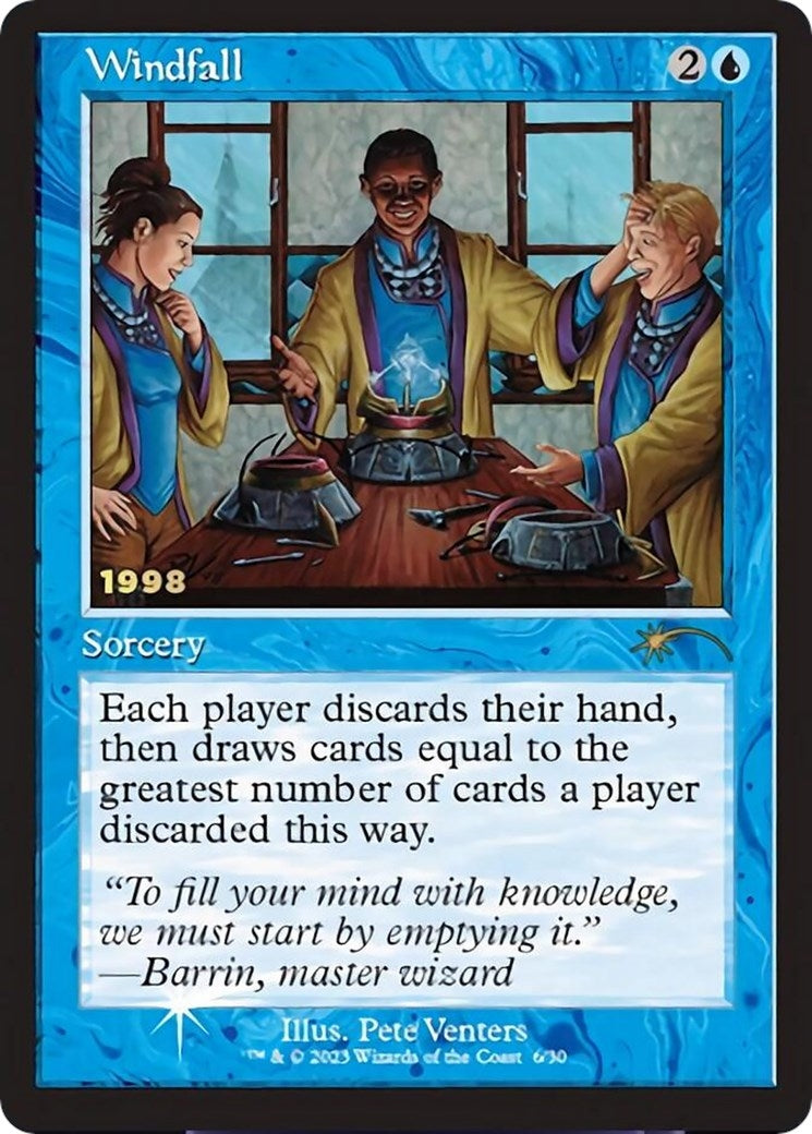 Image for Windfall (6) - Magic: The Gathering