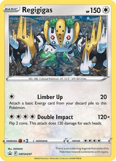 Image for Regigigas - SWSH247 (Cosmos Holo) (SWSH247) (SWSH: Sword & Shield Promo Cards) - Pokemon