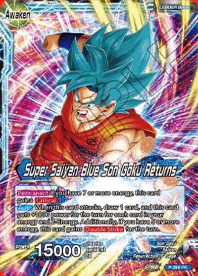 P-399  - Son Goku // Super Saiyan Blue Son Goku Returns