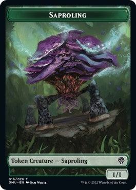 Image for Saproling // Dragon Double-Sided Token (18 // 10) - Magic: The Gathering