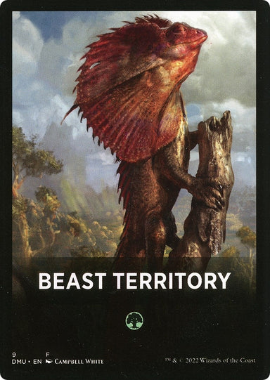 Image for Beast Territory Theme Card (9) - Magic: The Gathering