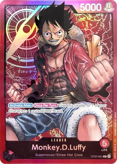 Image for Monkey.D.Luffy (001) (ST01-001) (Starter Deck 1: Straw Hat Crew) - One Piece Card Game