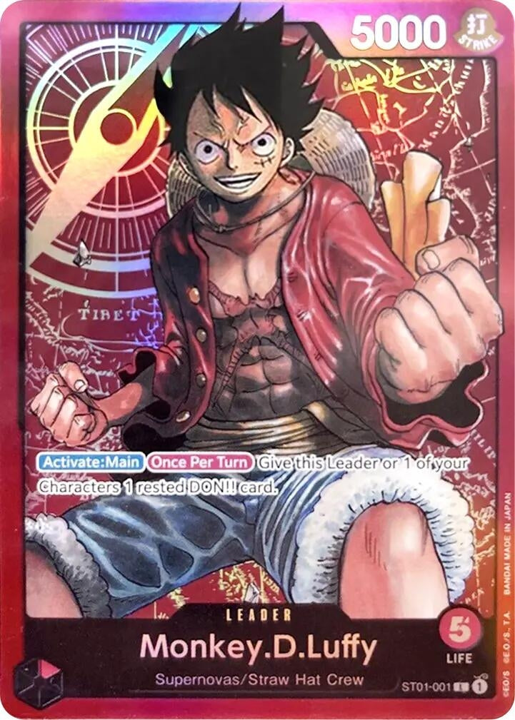 Image for Monkey.D.Luffy (001) (ST01-001) (Starter Deck 1: Straw Hat Crew) - One Piece Card Game