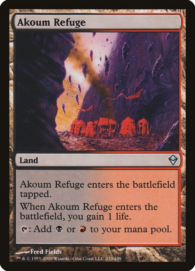 Image for Akoum Refuge (210) (Zendikar) - Magic: The Gathering