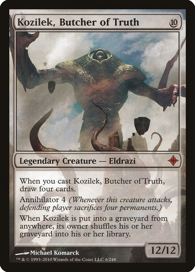 Kozilek, Butcher of Truth (6) (Rise of the Eldrazi)