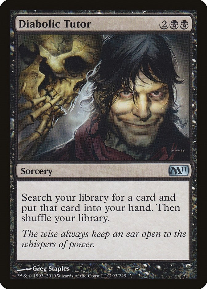 Image for Diabolic Tutor (93) (Magic 2011 (M11)) (M11) - Magic: The Gathering