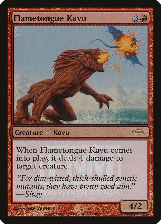 Image for Flametongue Kavu (3) (FNM Promos) - Magic: The Gathering