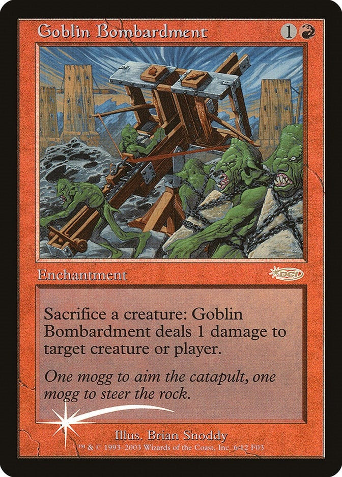 Image for Goblin Bombardment (6) (FNM Promos) - Magic: The Gathering