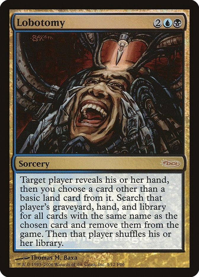 Image for Lobotomy (4) (FNM Promos) - Magic: The Gathering