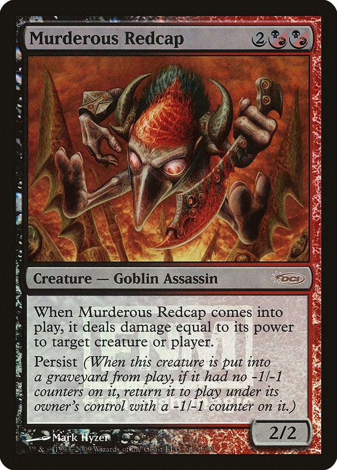 Image for Murderous Redcap (7) (FNM Promos) - Magic: The Gathering