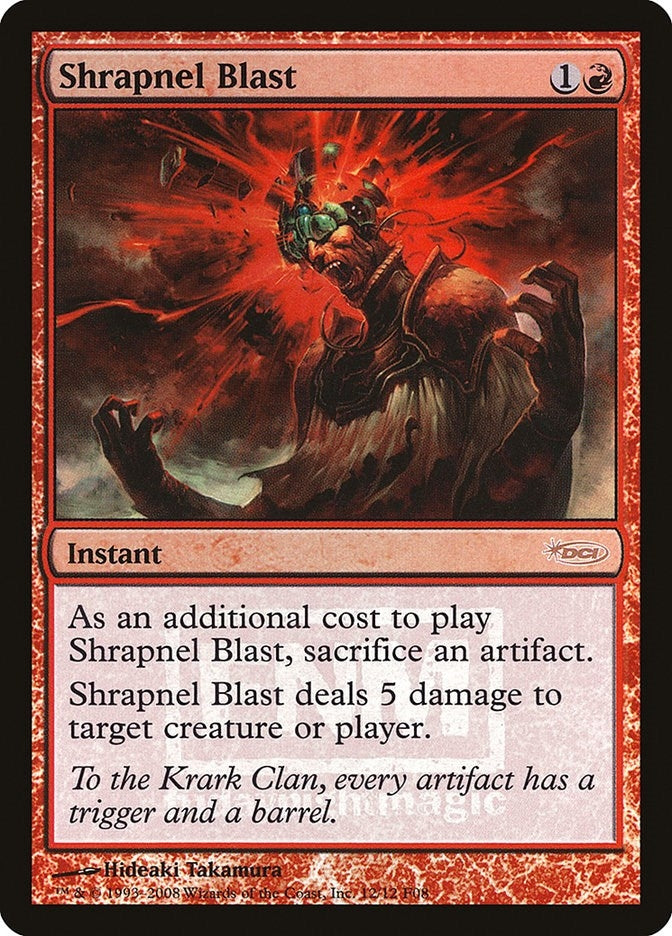 Image for Shrapnel Blast (12) (FNM Promos) - Magic: The Gathering