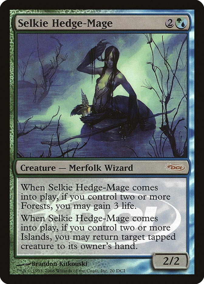 Image for Selkie Hedge-Mage (20) (WPN & Gateway Promos) - Magic: The Gathering