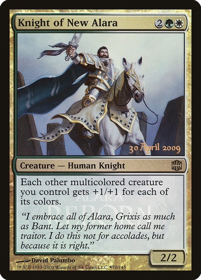 Image for Knight of New Alara (70) (Launch Party & Release Event Promos) (LARP) - Magic: The Gathering