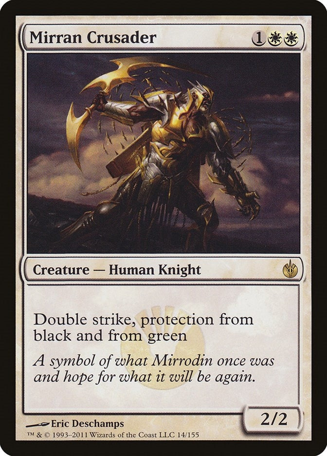 Image for Mirran Crusader (14) (Mirrodin Besieged) (MBS) - Magic: The Gathering