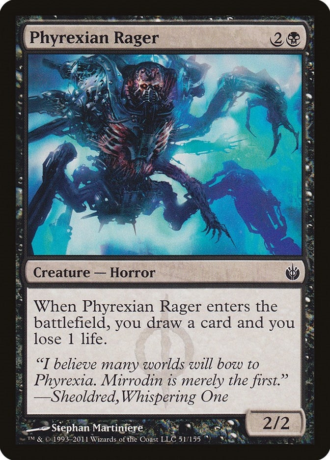 Image for Phyrexian Rager (51) (Mirrodin Besieged) (MBS) - Magic: The Gathering