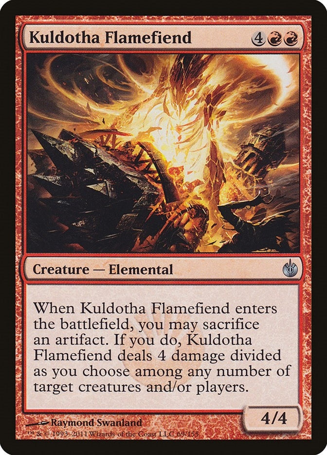 Image for Kuldotha Flamefiend (69) (Mirrodin Besieged) (MBS) - Magic: The Gathering