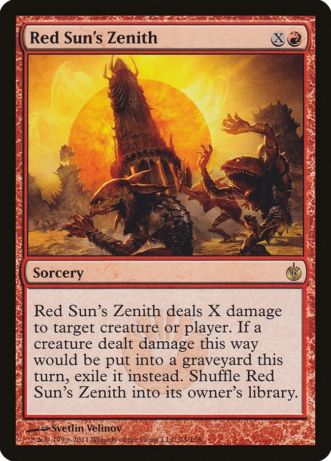 Image for Red Sun's Zenith (74) (Mirrodin Besieged) (MBS) - Magic: The Gathering