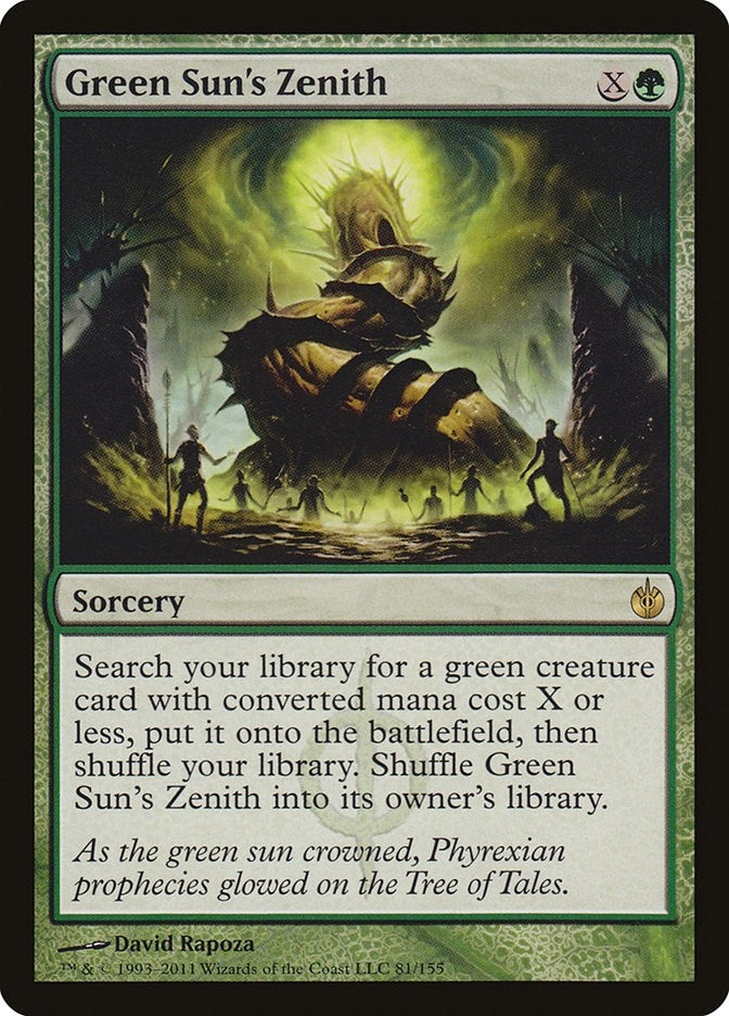Image for Green Sun's Zenith (81) (Mirrodin Besieged) (MBS) - Magic: The Gathering