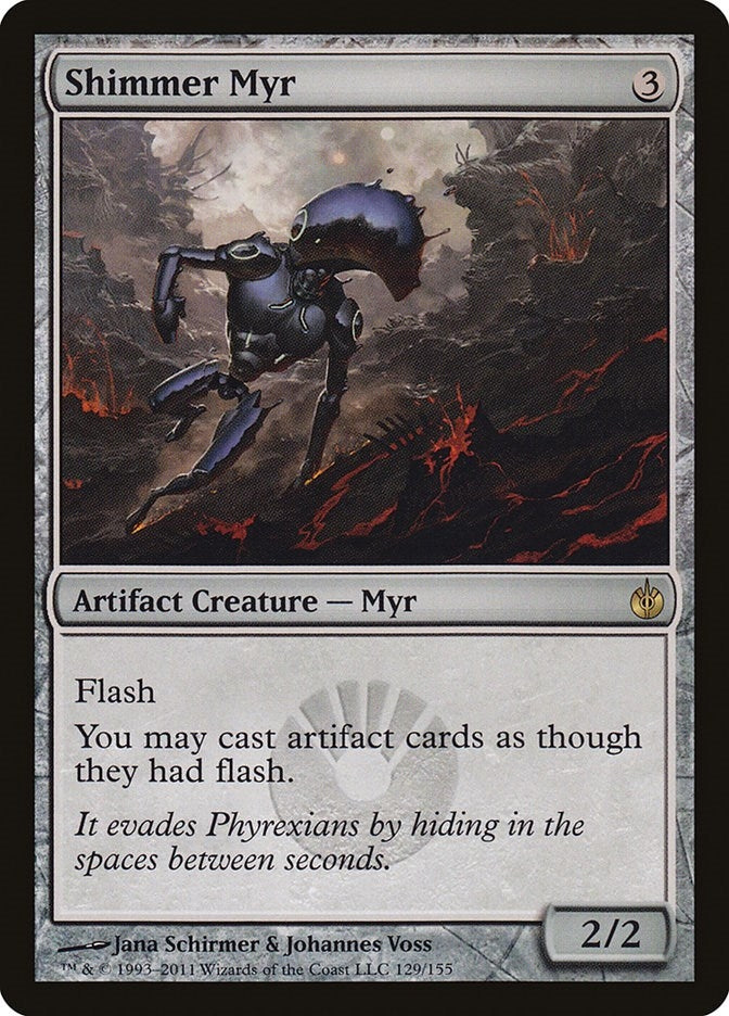 Image for Shimmer Myr (129) (Mirrodin Besieged) (MBS) - Magic: The Gathering