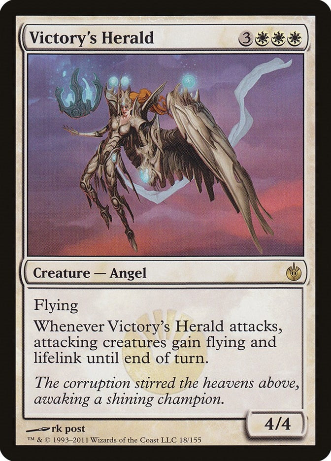 Image for Victory's Herald (18) (Mirrodin Besieged) (MBS) - Magic: The Gathering