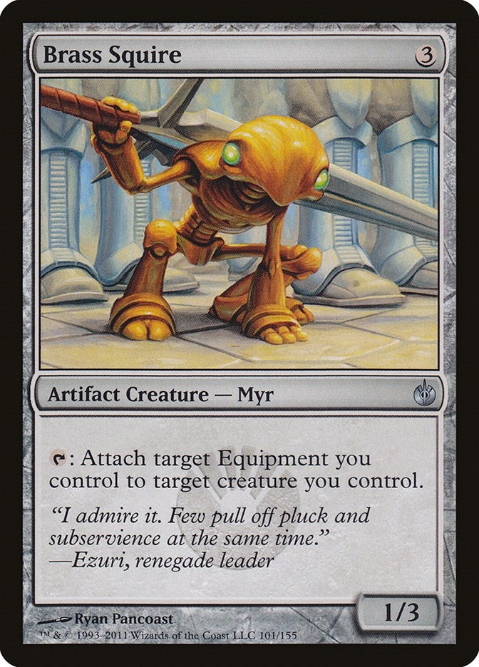 Image for Brass Squire (101) (Mirrodin Besieged) (MBS) - Magic: The Gathering